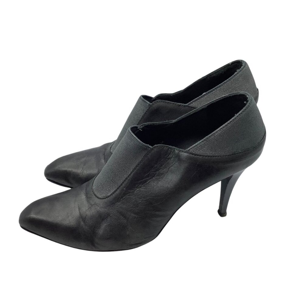Donald J Pliner Metallic Leather‎ Pointed Toe 3" Heel Slip-On Pumps Women Sz 7.5